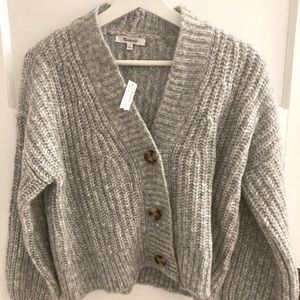 Madewell puffed sleeve cardigan